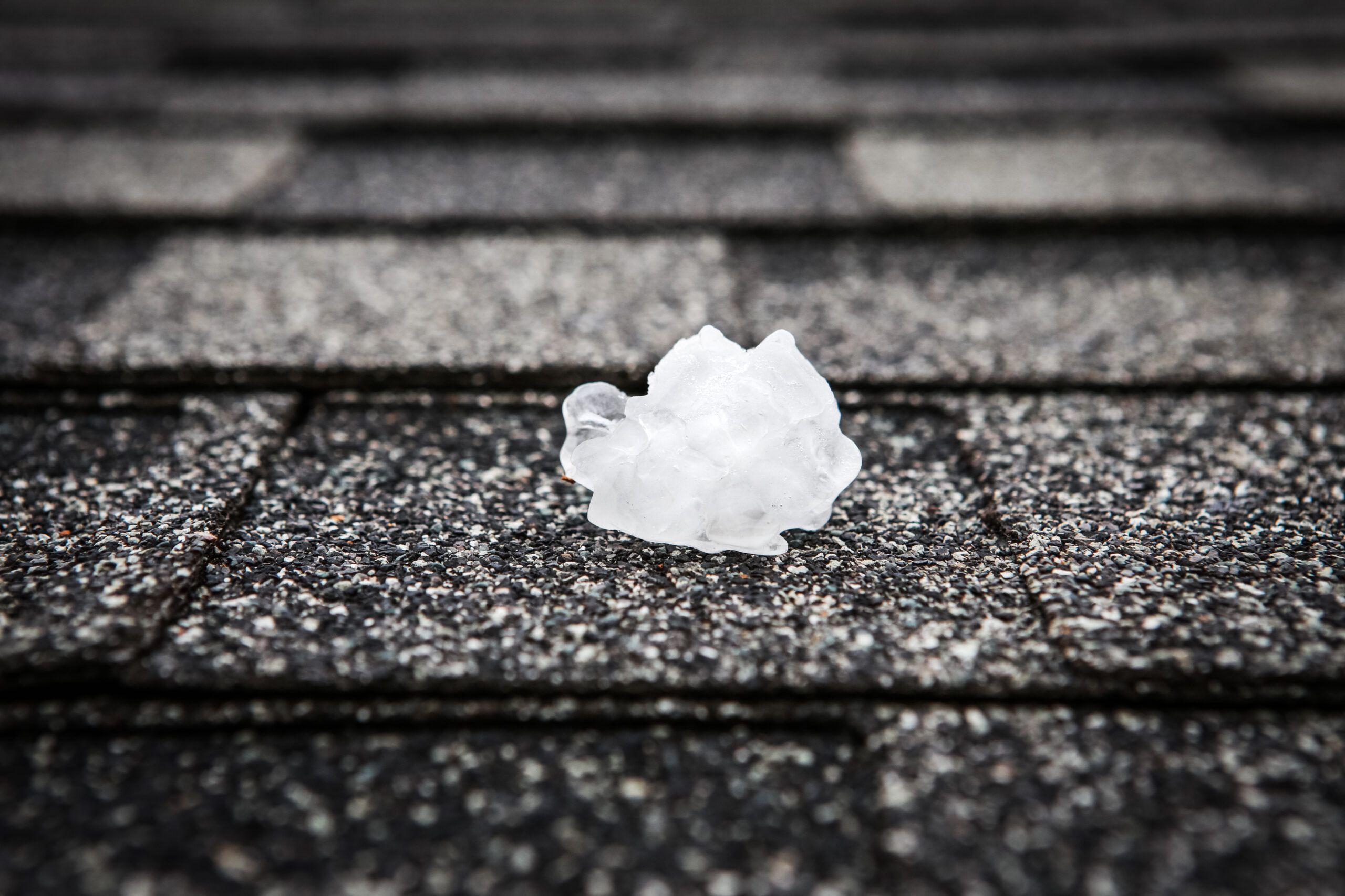 Hail damaged roof